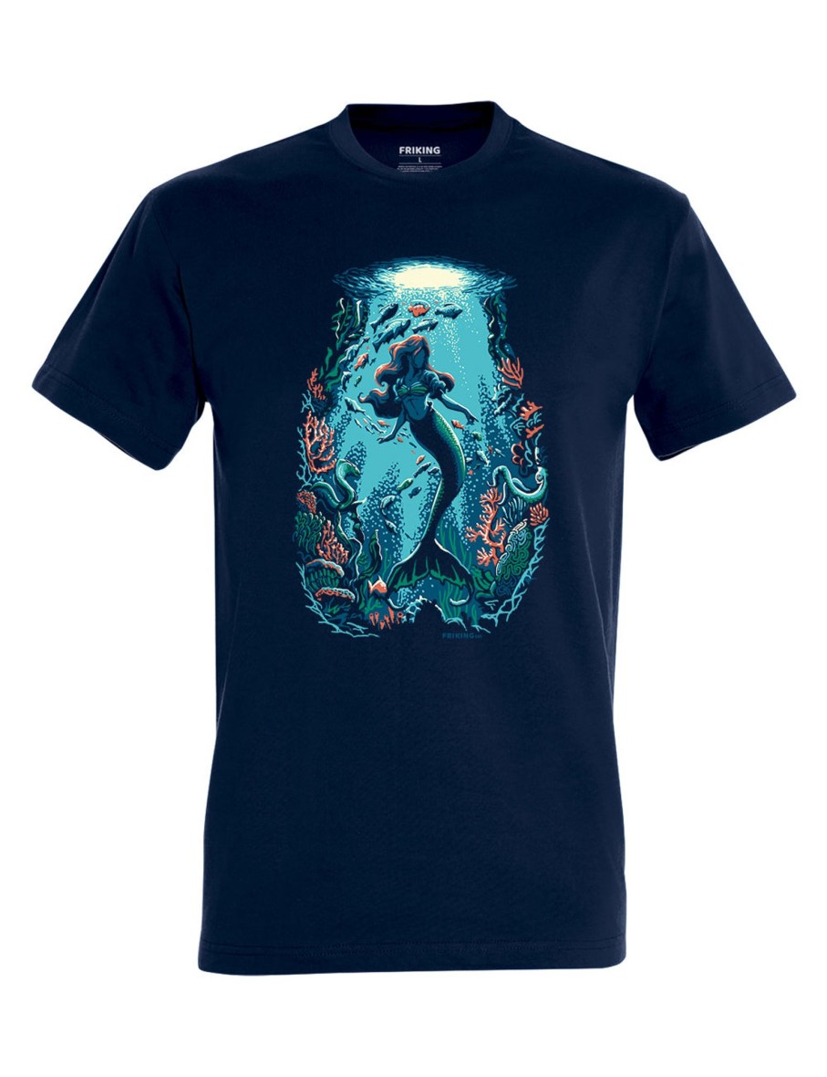 Friking Mermaid Silhouette | Camisetas Tallas Grandes