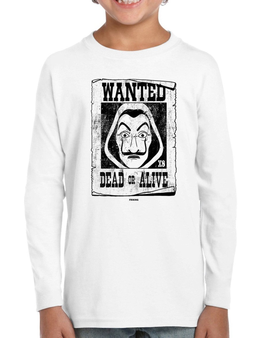 Friking Wanted Thief - 201 | Camisetas Manga Larga Nino