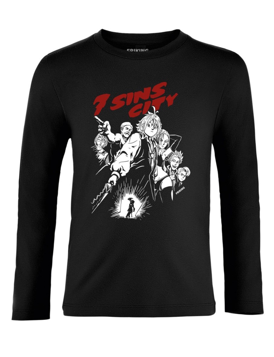 Friking 7 Sins City - 489 | Camisetas Manga Larga Nino