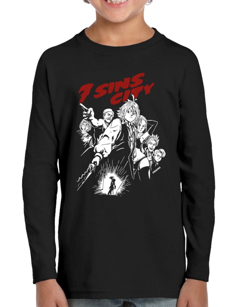 Friking 7 Sins City - 489 | Camisetas Manga Larga Nino