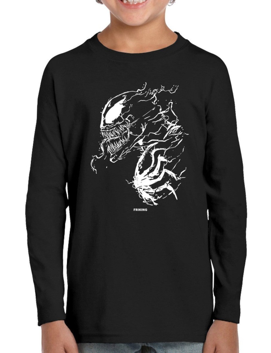 Friking Black Alien - 95 | Camisetas Manga Larga Nino