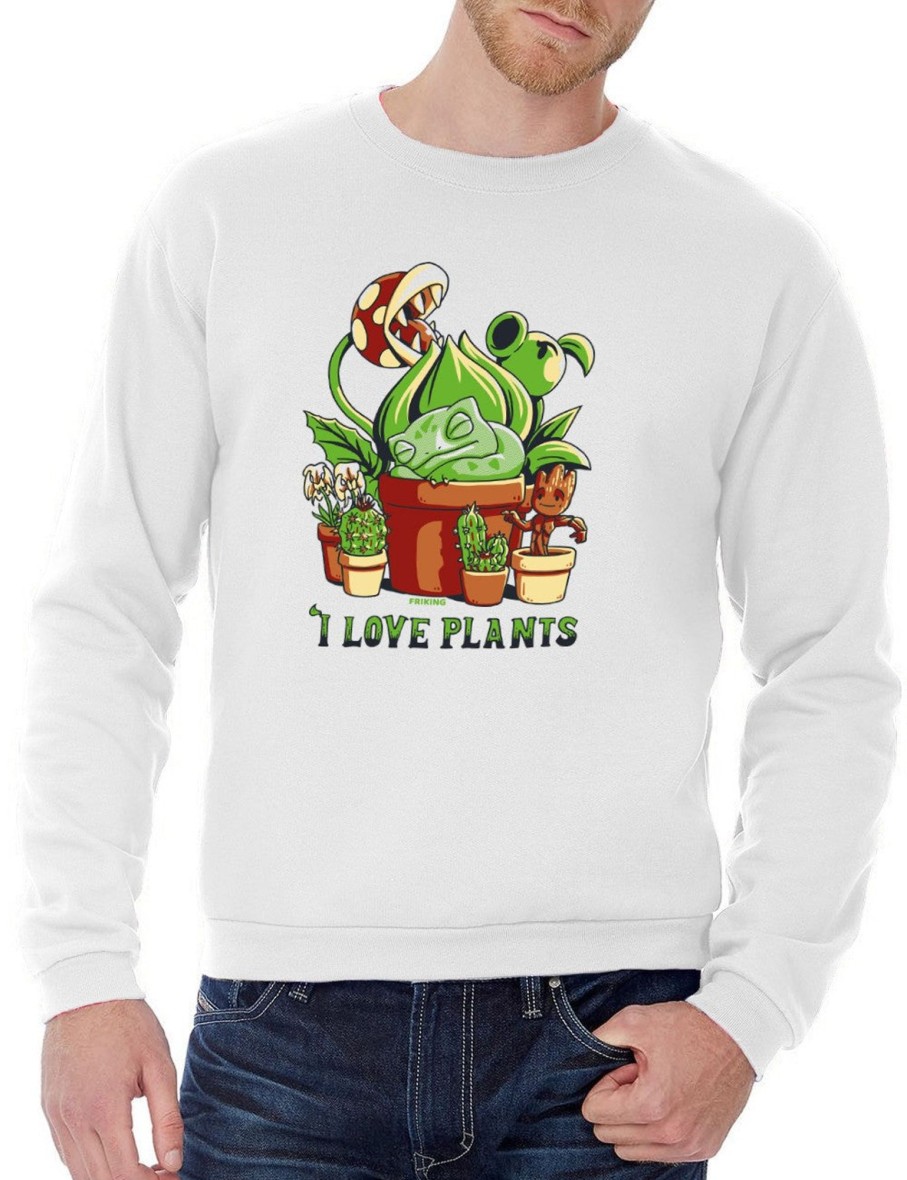 Friking I Love Plants - 563 | Sudaderas Sin Capucha Uni