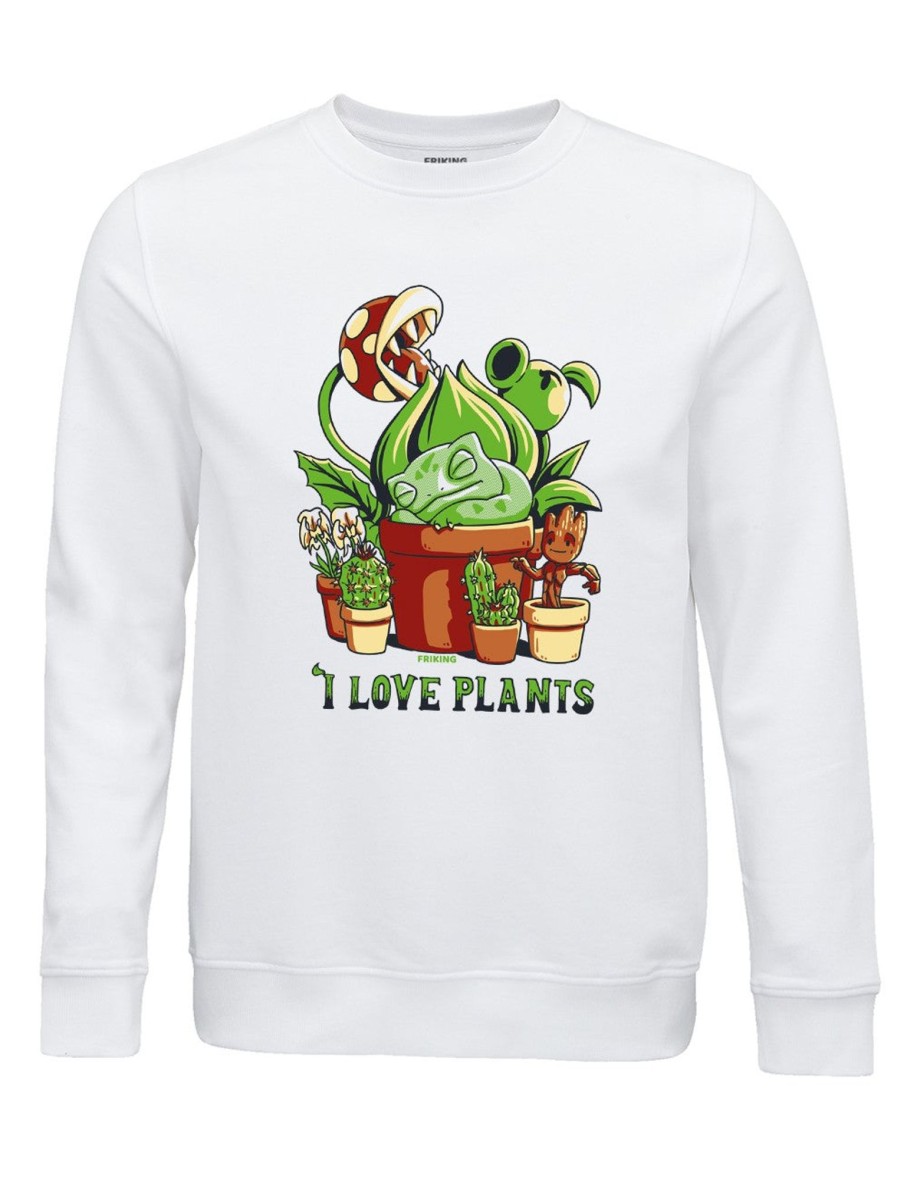 Friking I Love Plants - 563 | Sudaderas Sin Capucha Uni