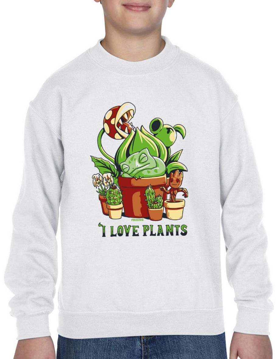 Friking I Love Plants - 563 | Sudaderas Sin Capucha Nino