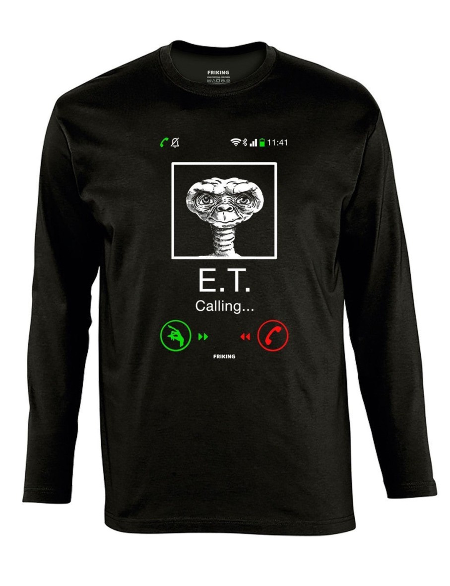 Friking E.T. Calling - 56 | Camisetas Manga Larga Hombre