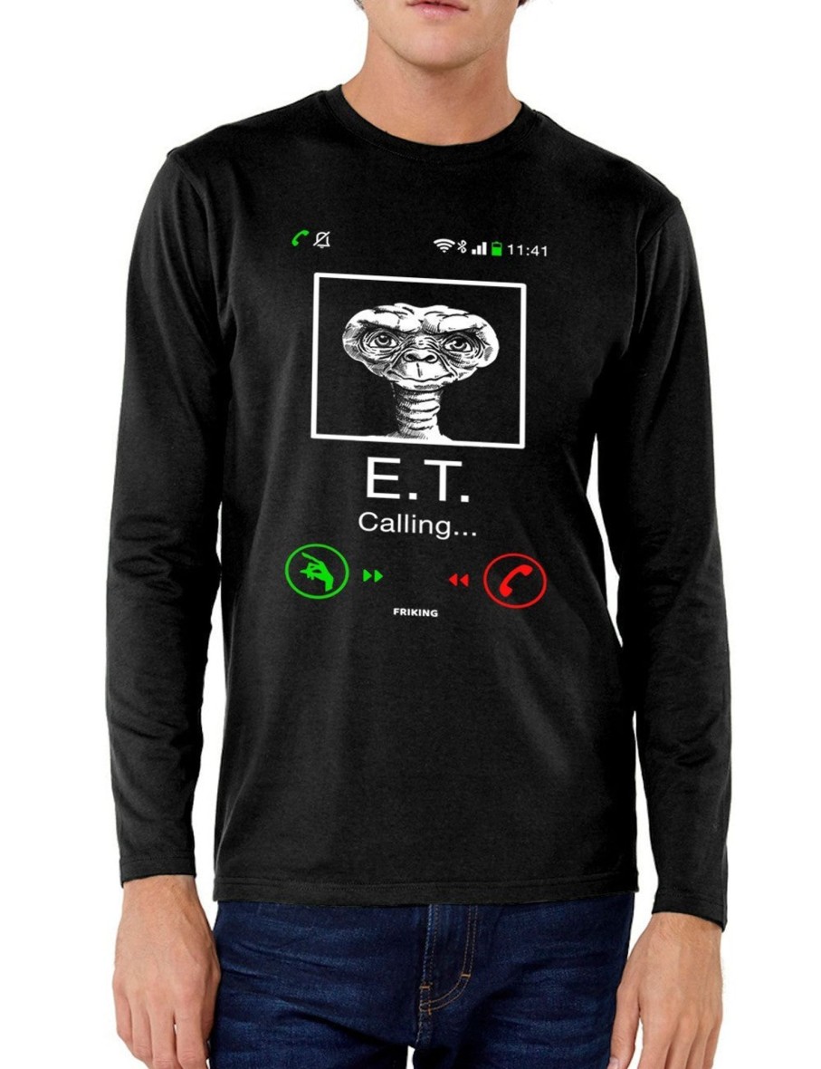 Friking E.T. Calling - 56 | Camisetas Manga Larga Hombre