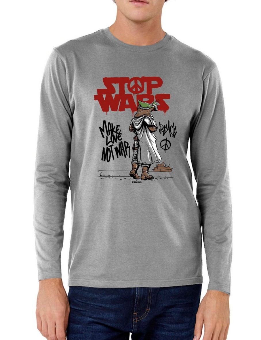 Friking Stop Wars - 344 | Camisetas Manga Larga Hombre