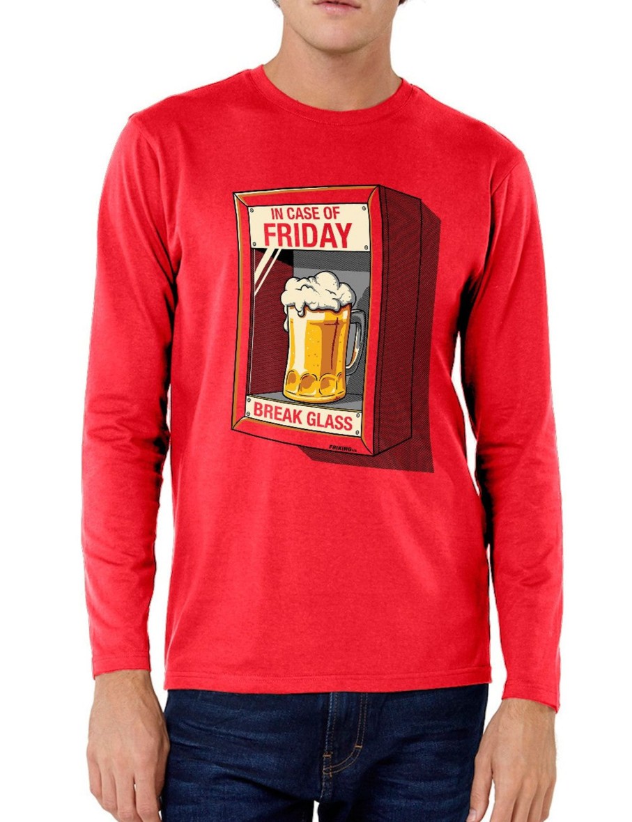 Friking In Case Of Friday - 688 | Camisetas Manga Larga Hombre