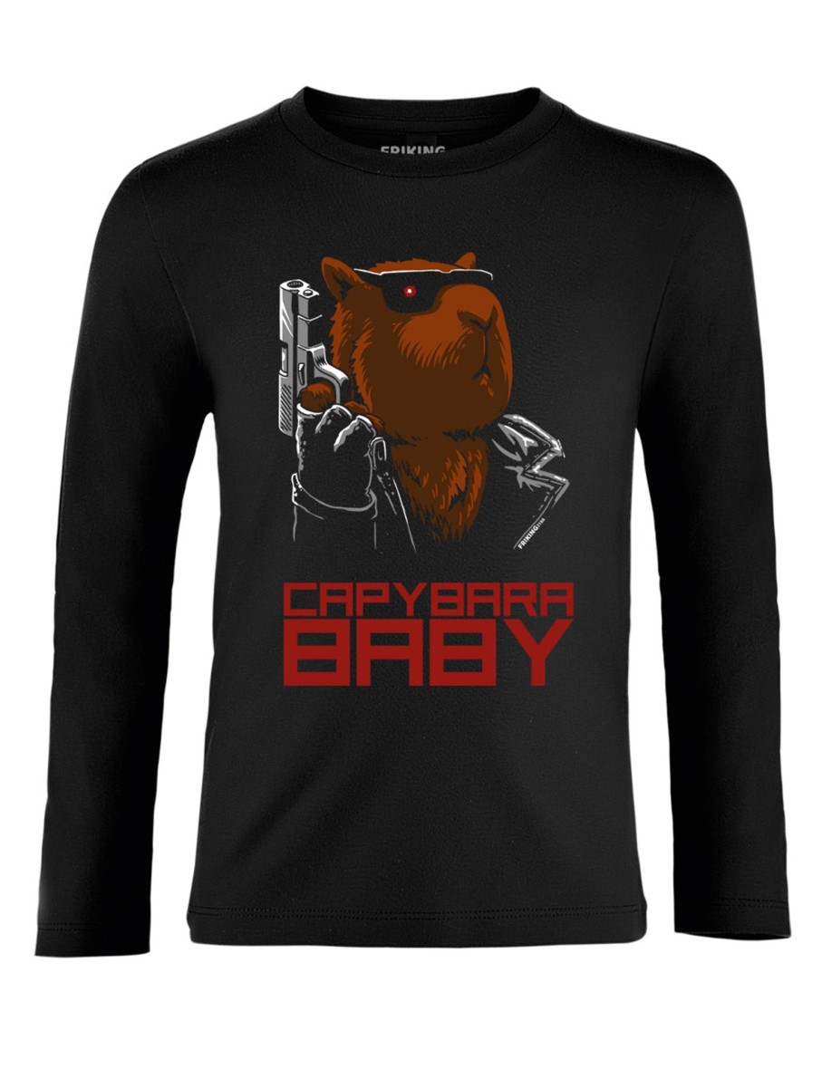 Friking Capybara Baby - 218A | Camisetas Manga Larga Nino