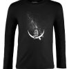 Friking Kayaking Moon - 395 | Camisetas Manga Larga Nino