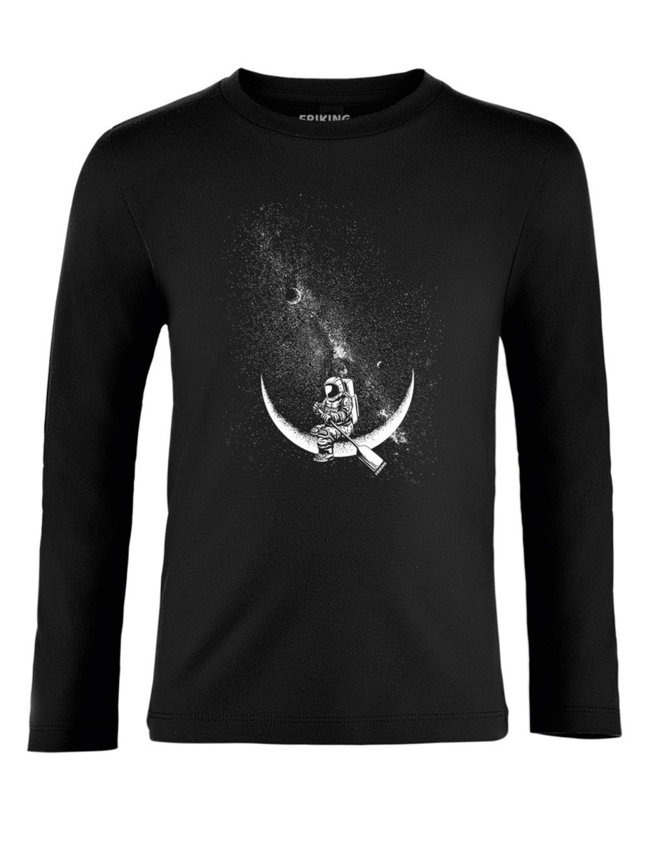 Friking Kayaking Moon - 395 | Camisetas Manga Larga Nino