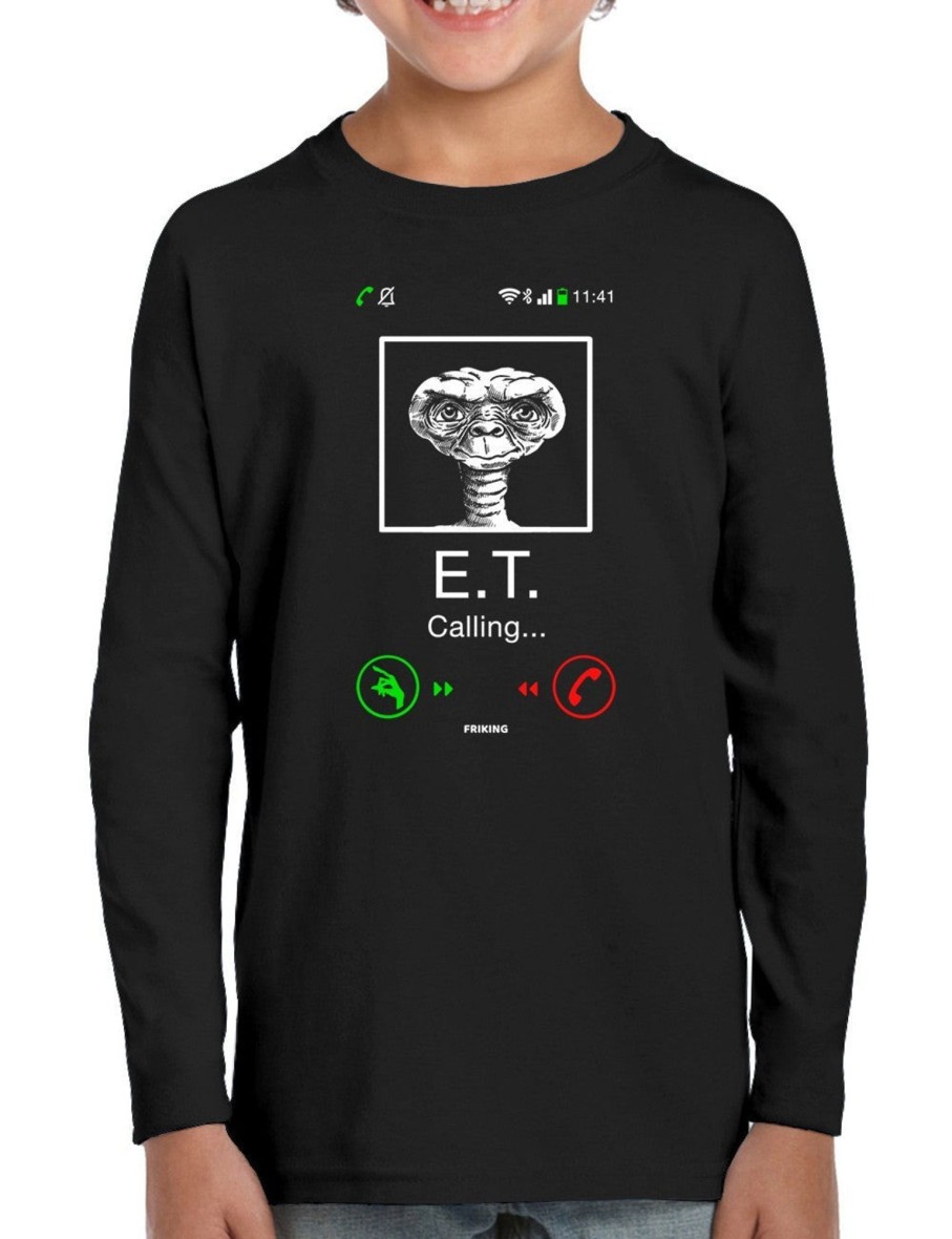 Friking E.T. Calling - 56 | Camisetas Manga Larga Nino