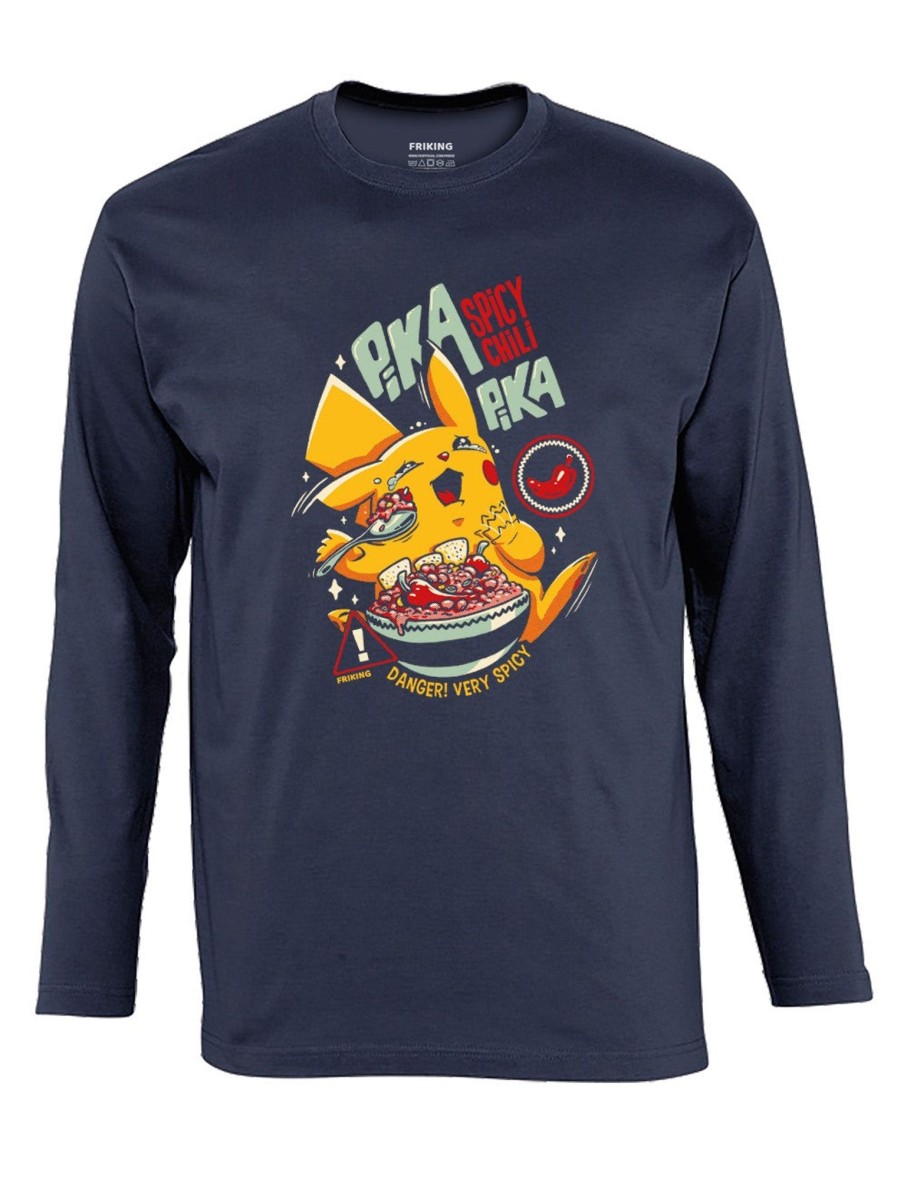 Friking Pika Pika - 365 | Camisetas Manga Larga Hombre