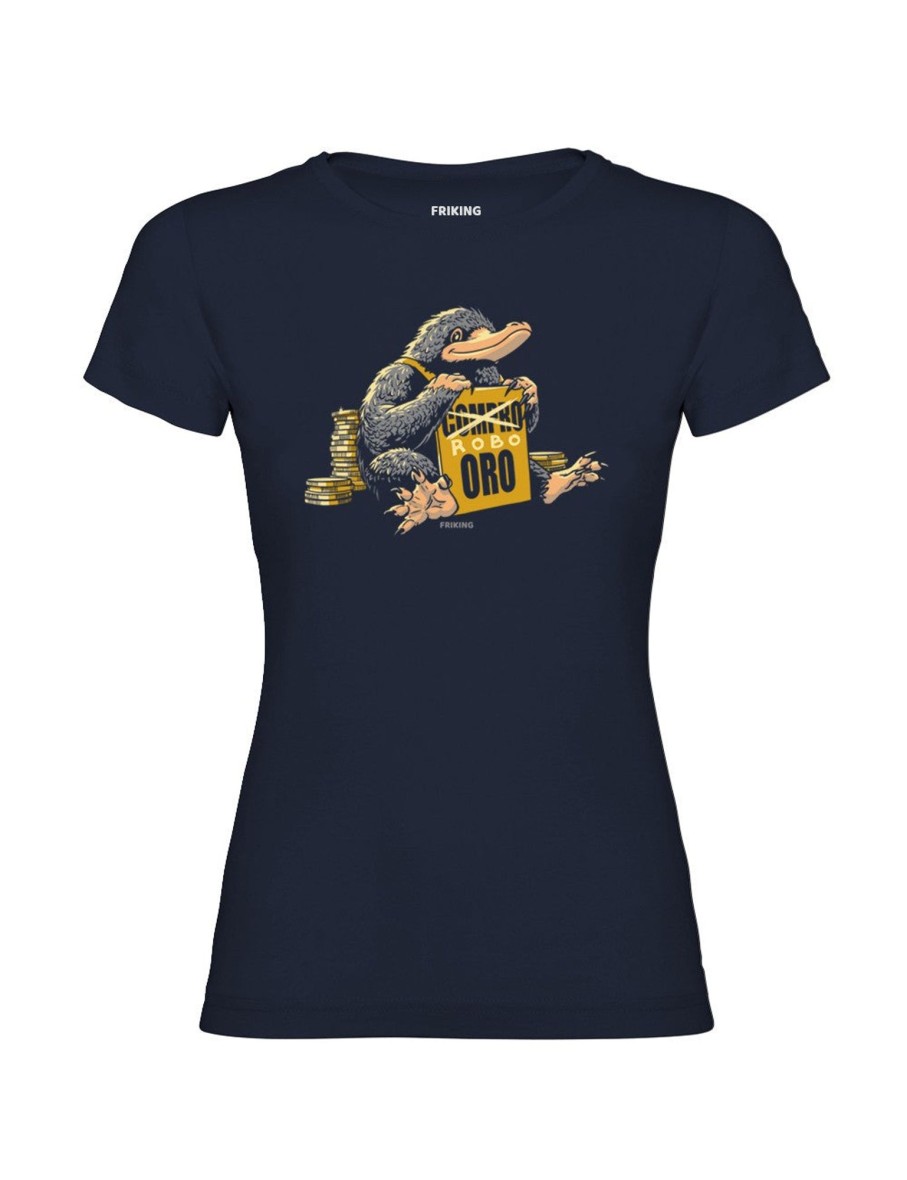 Friking Robo Oro - 367 | Camisetas Mujer