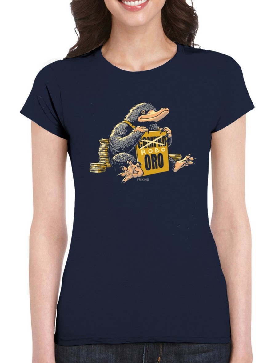 Friking Robo Oro - 367 | Camisetas Mujer