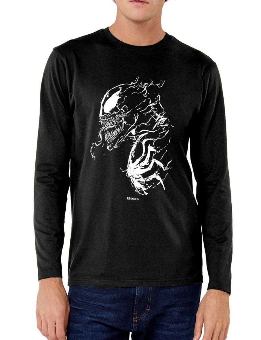 Friking Black Alien - 95 | Camisetas Manga Larga Hombre