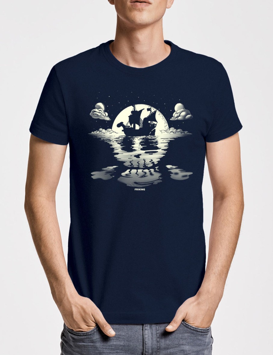 Friking Pirate Moonlight | Camisetas Tallas Grandes