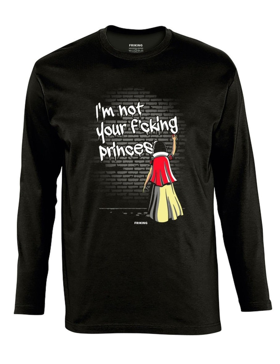 Friking Im Not Your F*Cking Princess Snow - 107 | Camisetas Manga Larga Hombre