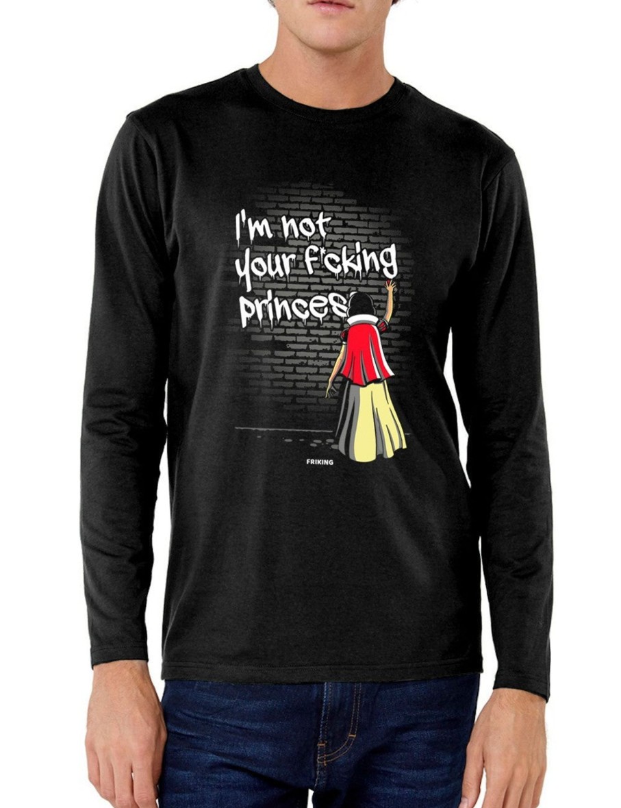 Friking Im Not Your F*Cking Princess Snow - 107 | Camisetas Manga Larga Hombre