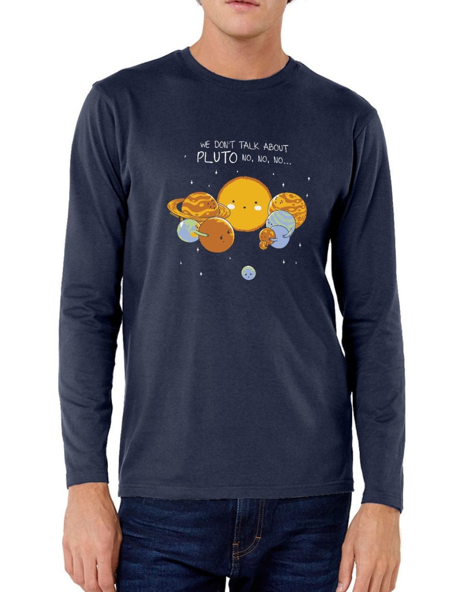 Friking Don´T Talk About Pluto - 586 | Camisetas Manga Larga Hombre