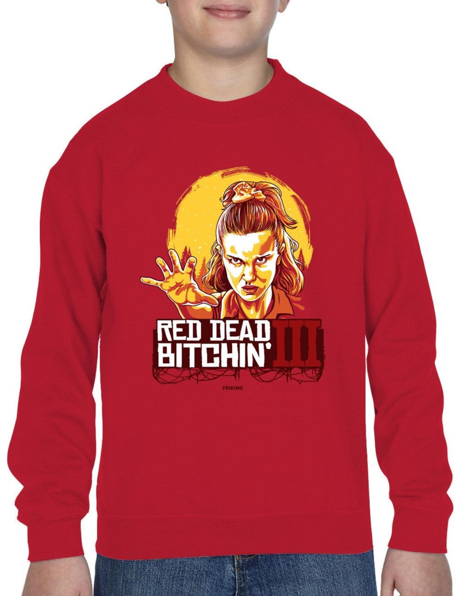 Friking Red Dead Bitchin' 3 - 135 | Sudaderas Sin Capucha Nino