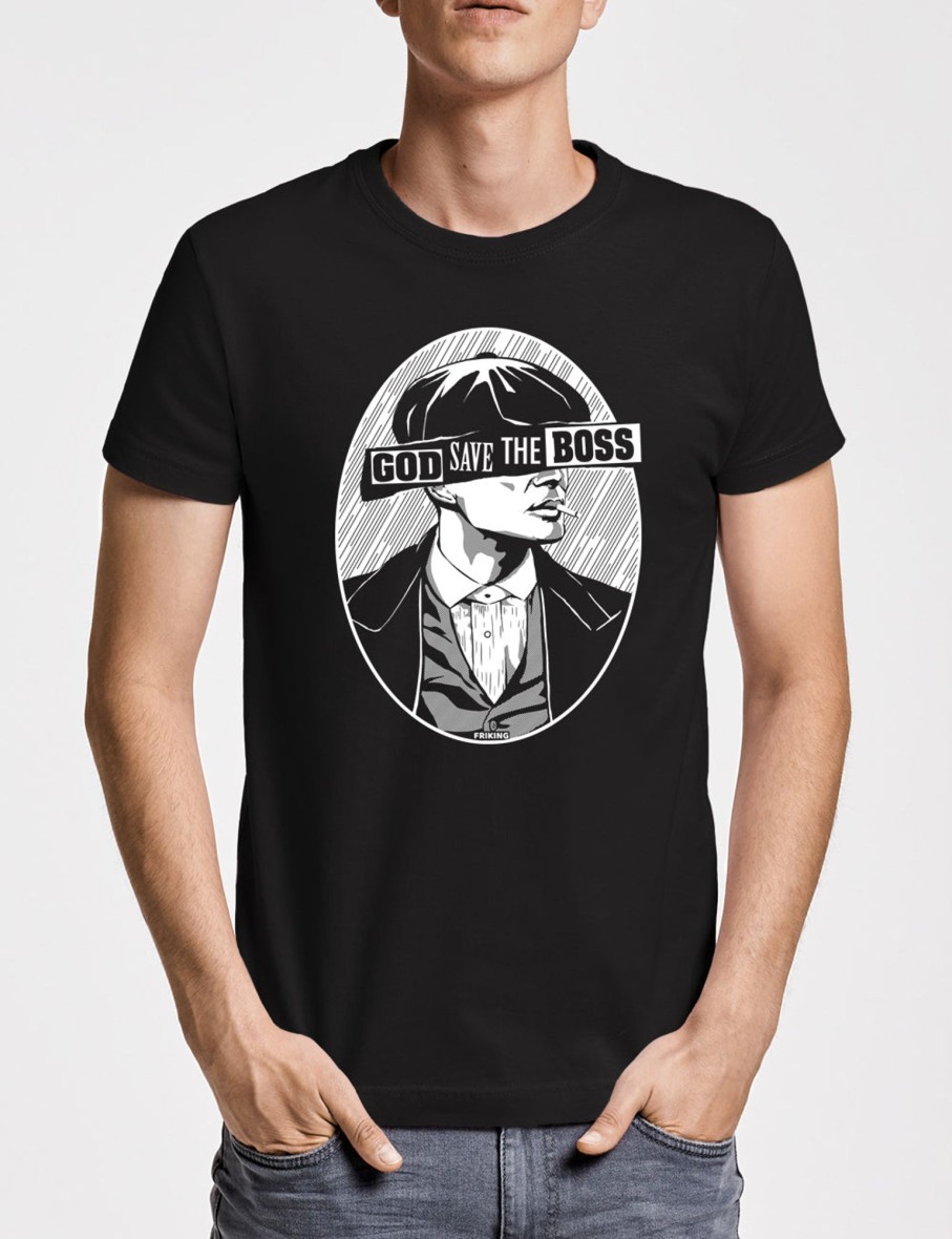 Friking God Save The Boss | Camisetas Tallas Grandes