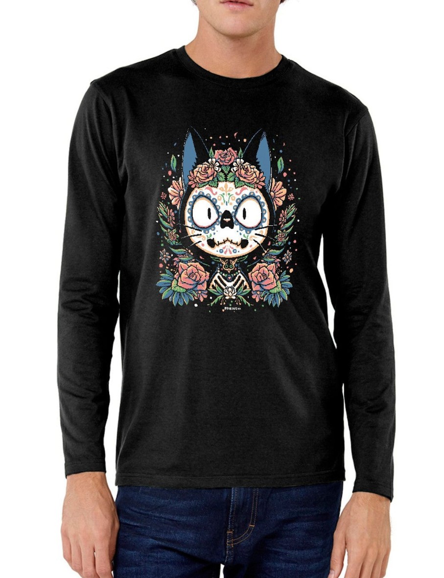 Friking Cat-Rina - 656 | Camisetas Manga Larga Hombre