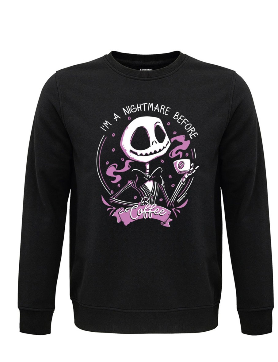 Friking I´M A Nightmare Before Coffee - 222A | Sudaderas Sin Capucha Nino