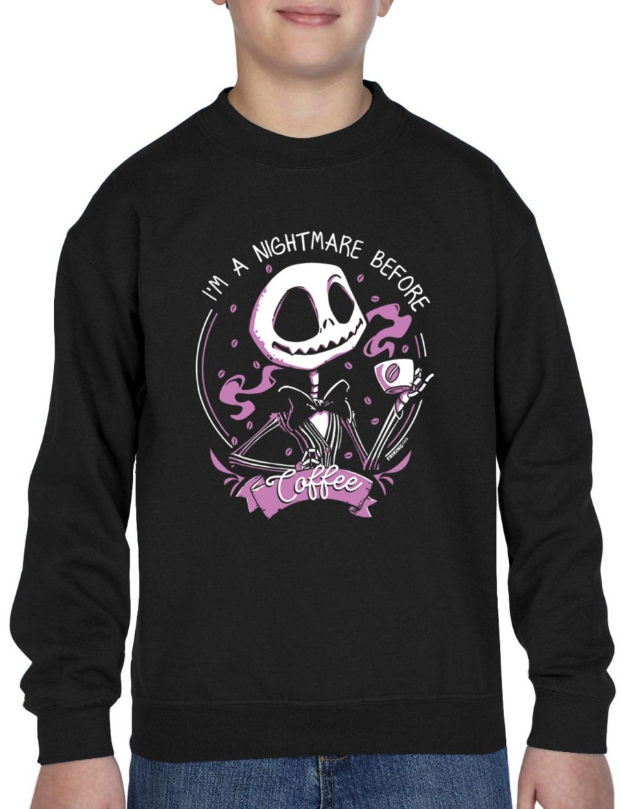 Friking I´M A Nightmare Before Coffee - 222A | Sudaderas Sin Capucha Nino