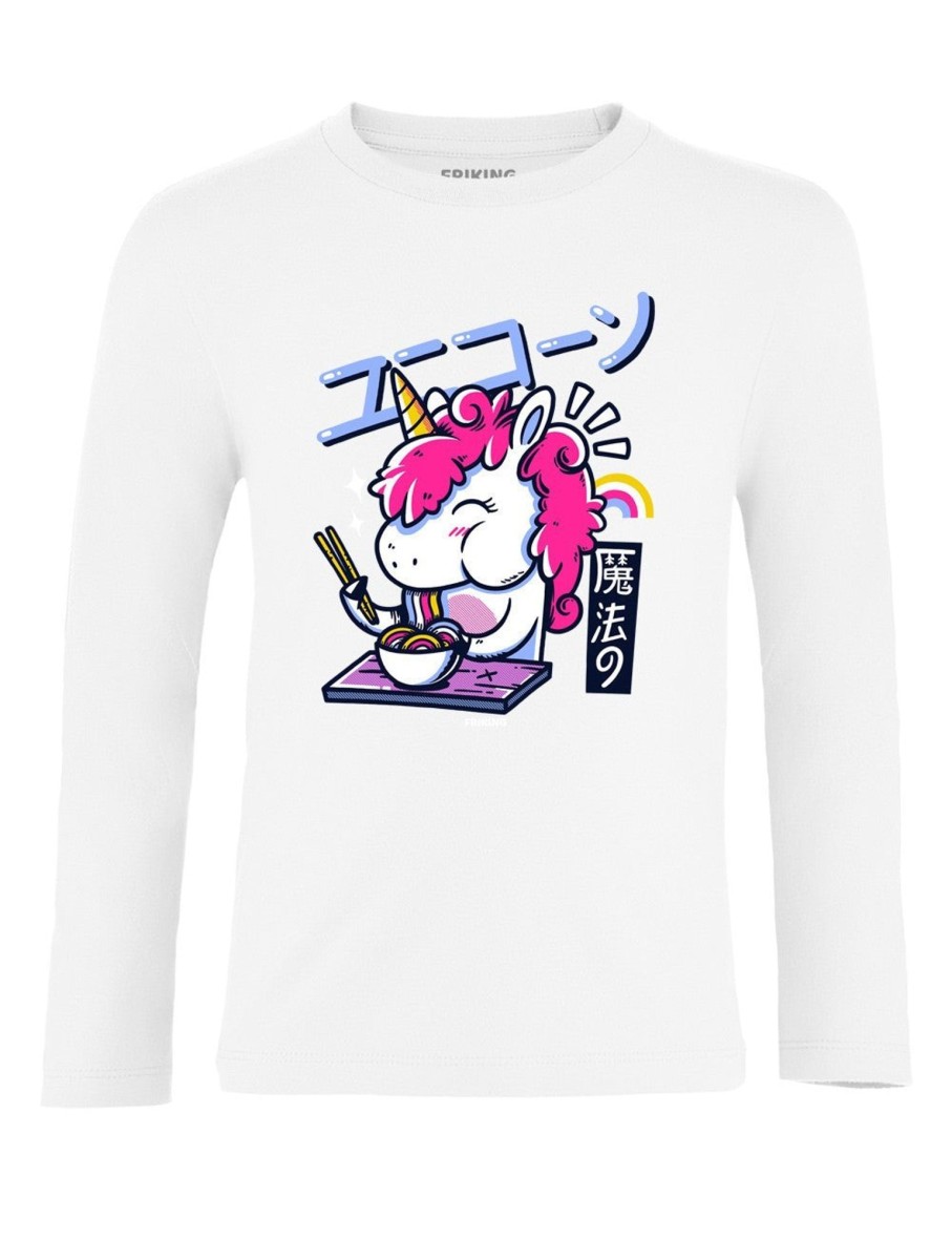 Friking Ramen Unicorn - 85 | Camisetas Manga Larga Nino