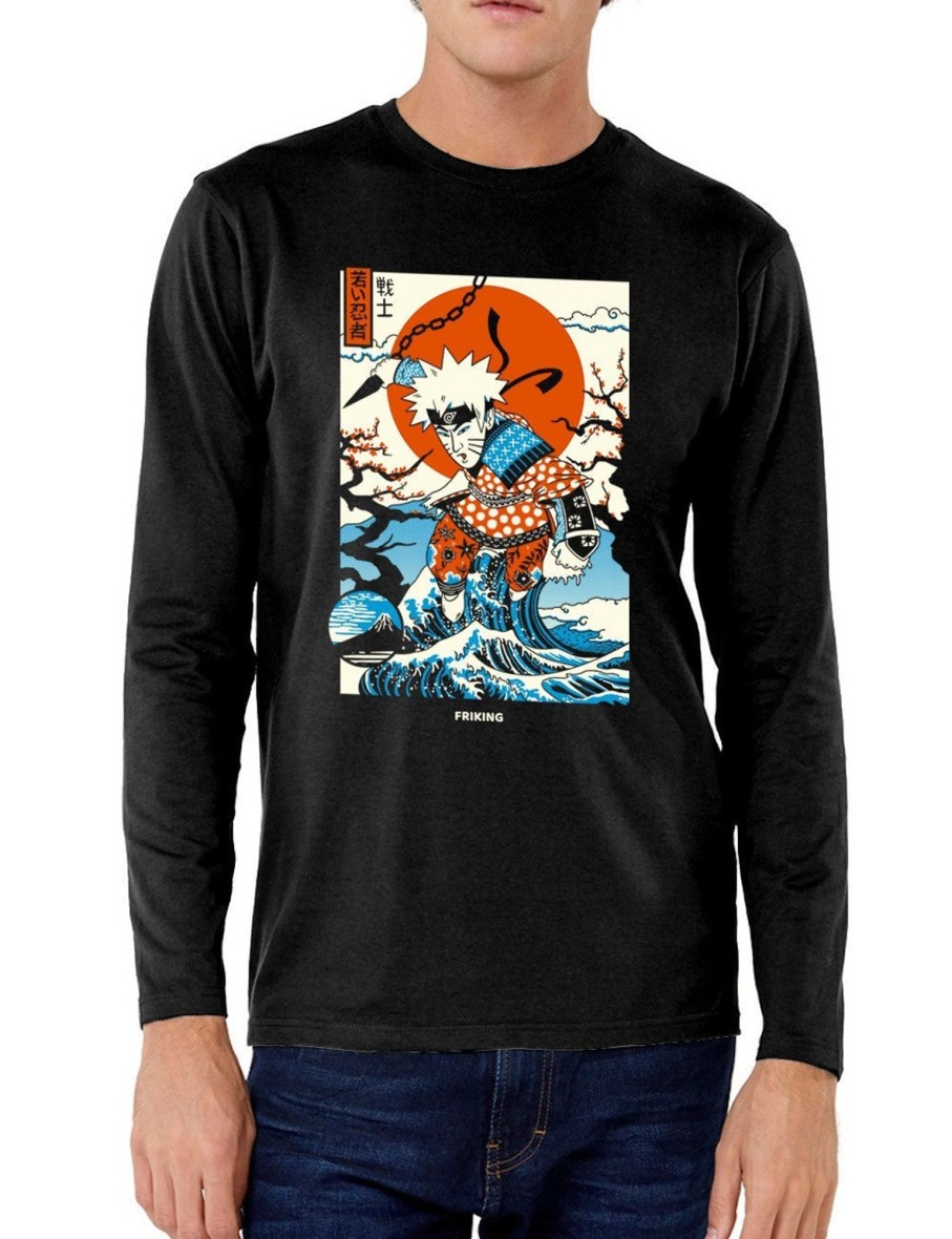 Friking Ukiyo-E Ninja - 92 | Camisetas Manga Larga Hombre