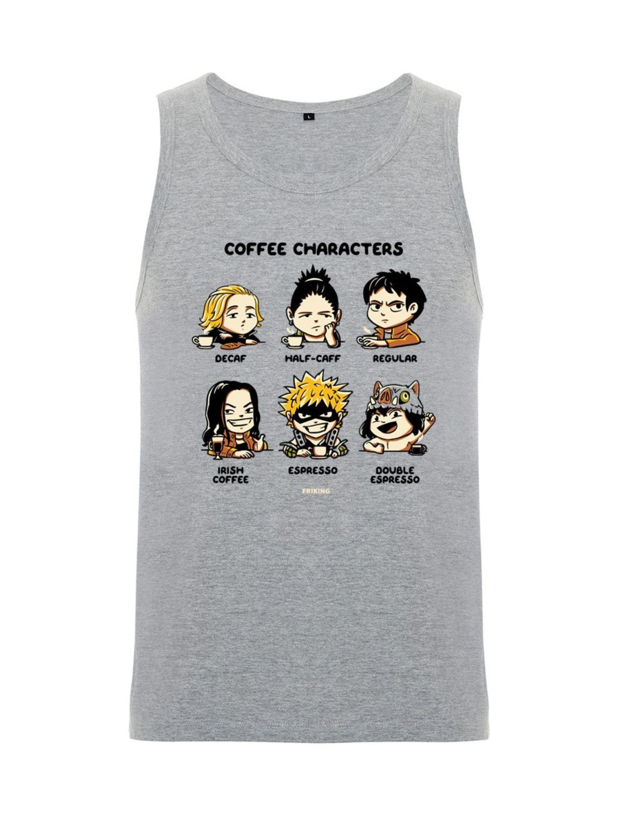 Friking Coffee Characters - 368 | Camisetas De Tirantes