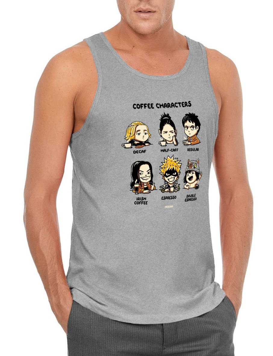 Friking Coffee Characters - 368 | Camisetas De Tirantes