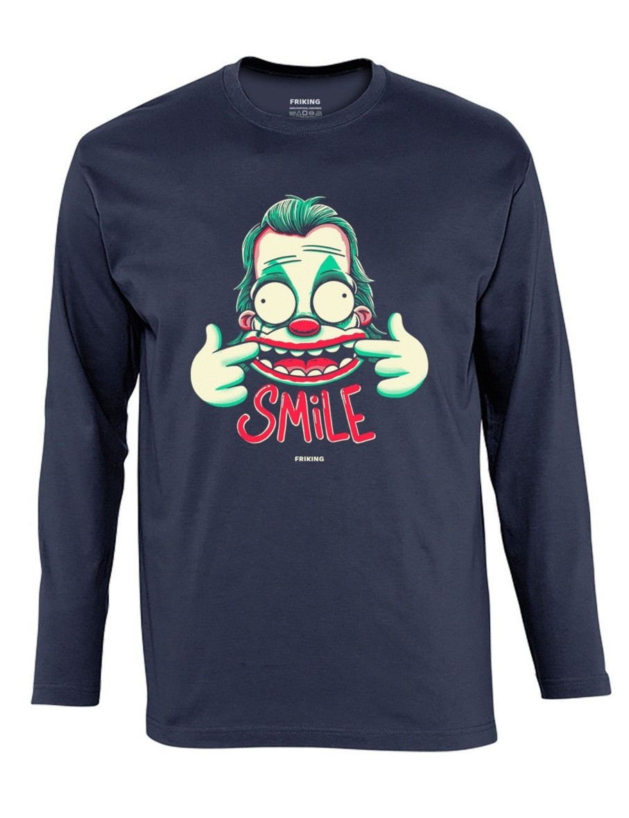 Friking Forced Smile - D 186 | Camisetas Manga Larga Hombre