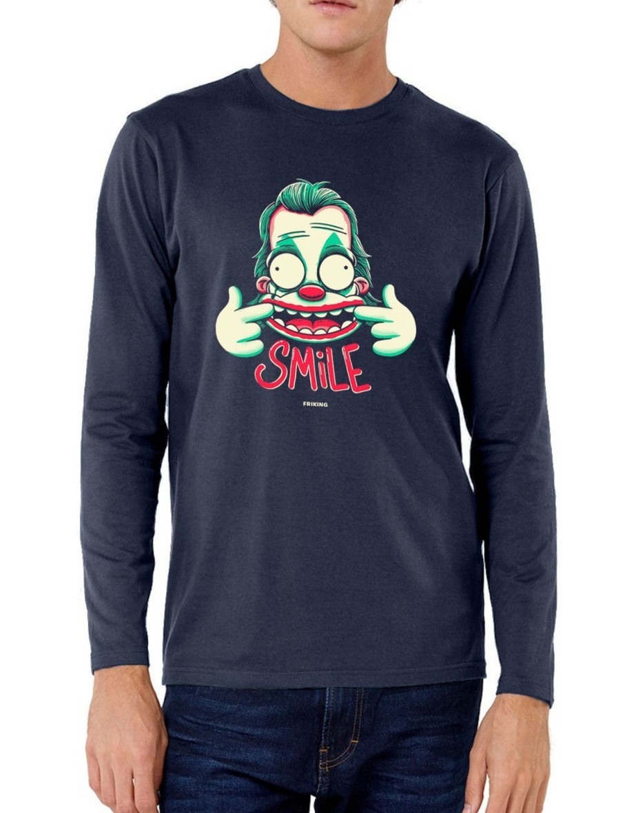 Friking Forced Smile - D 186 | Camisetas Manga Larga Hombre