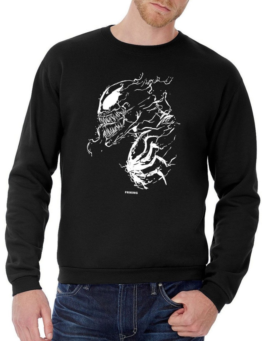 Friking Black Alien - 95 | Sudaderas Sin Capucha Uni