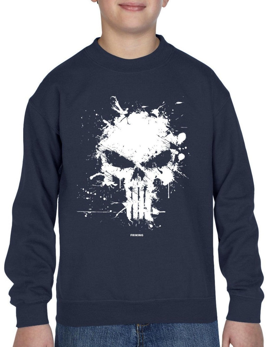 Friking Antihero Skull - 18 | Sudaderas Sin Capucha Nino