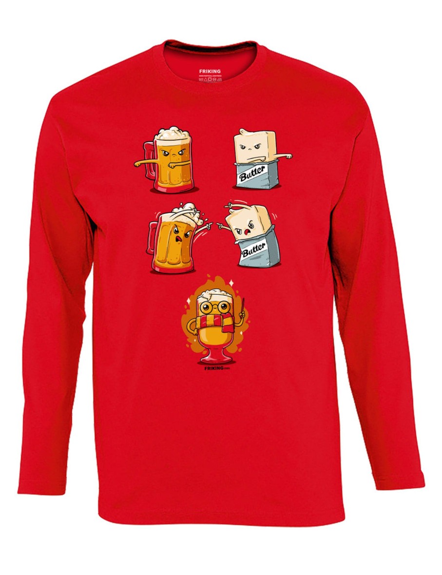 Friking Butter And Beer Fusion - 250A | Camisetas Manga Larga Hombre