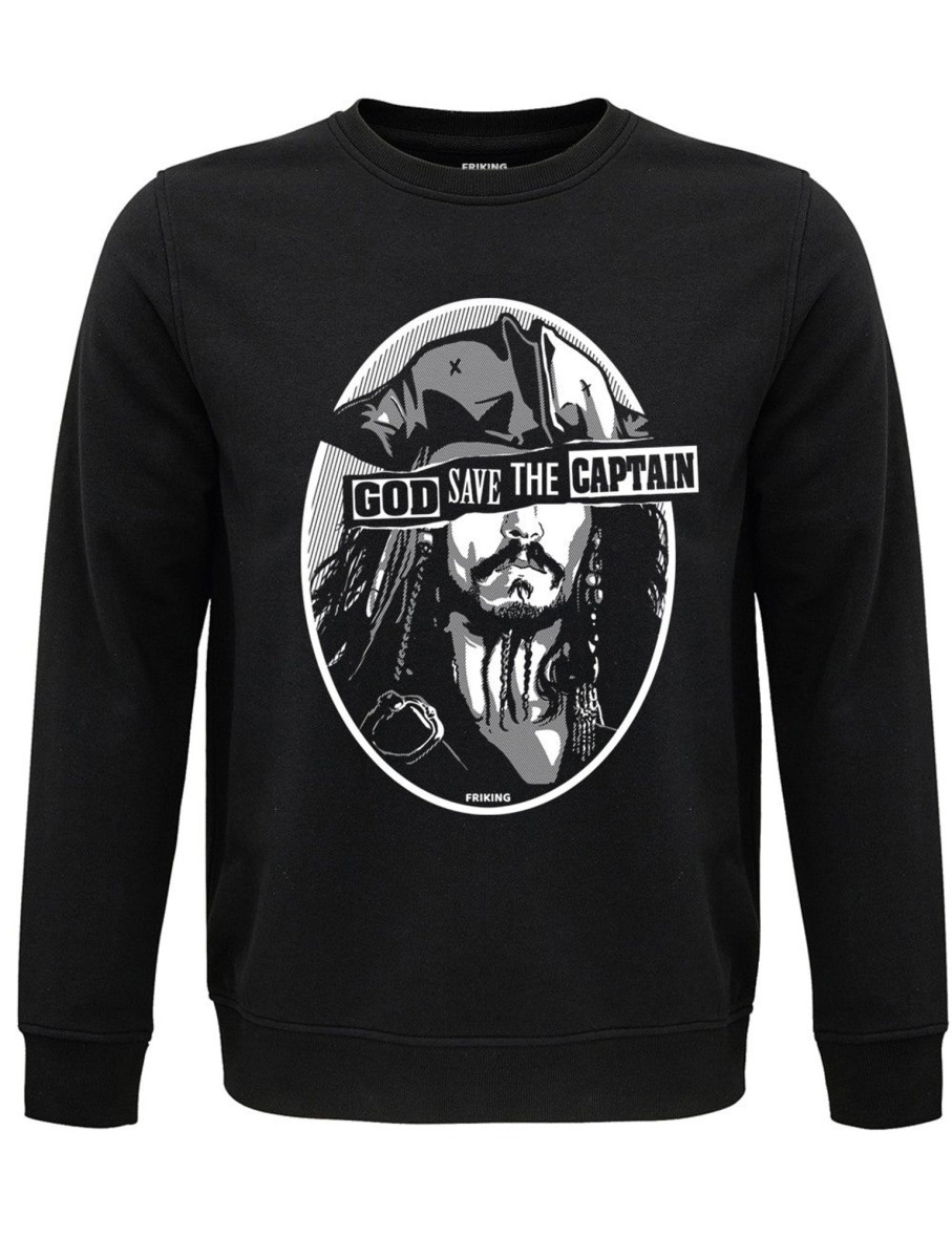 Friking God Save The Captain - 399 | Sudaderas Sin Capucha Uni