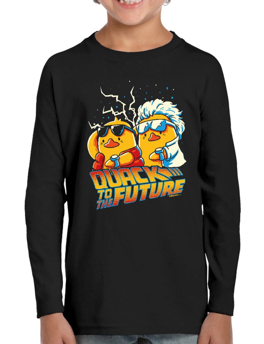 Friking Quack To The Future - 217A | Camisetas Manga Larga Nino