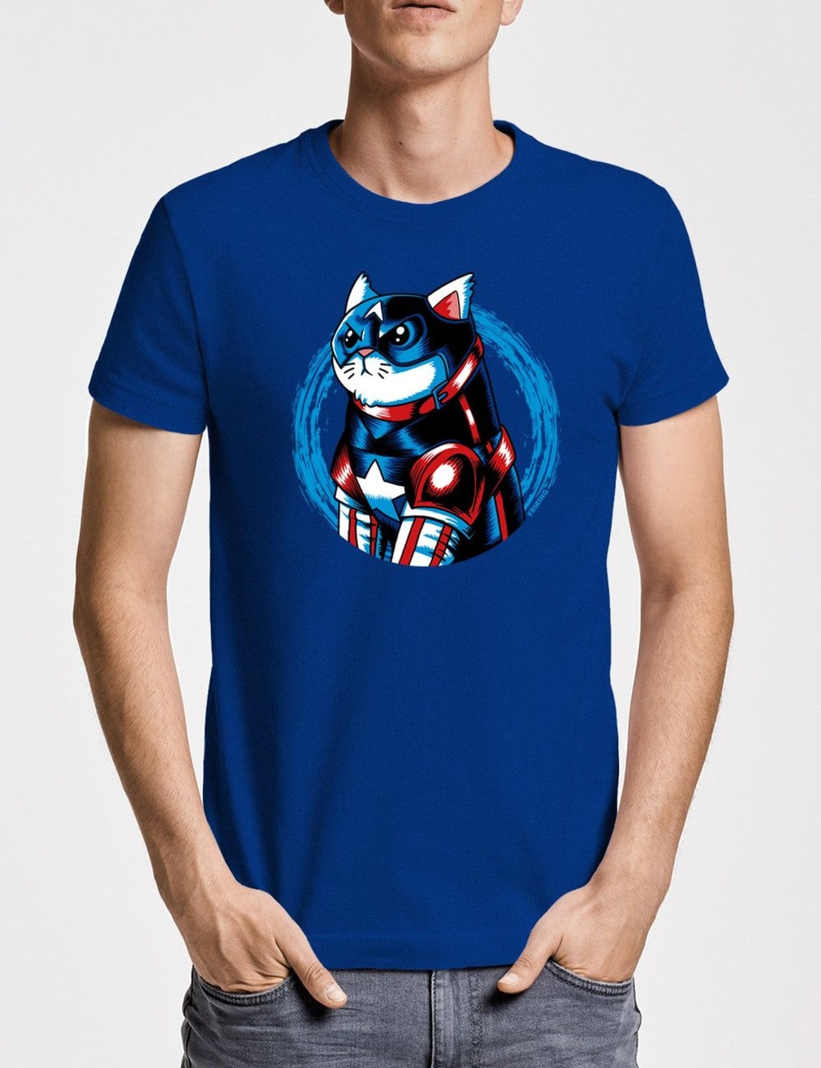 Friking Cat America - 381 | Camisetas Hombre