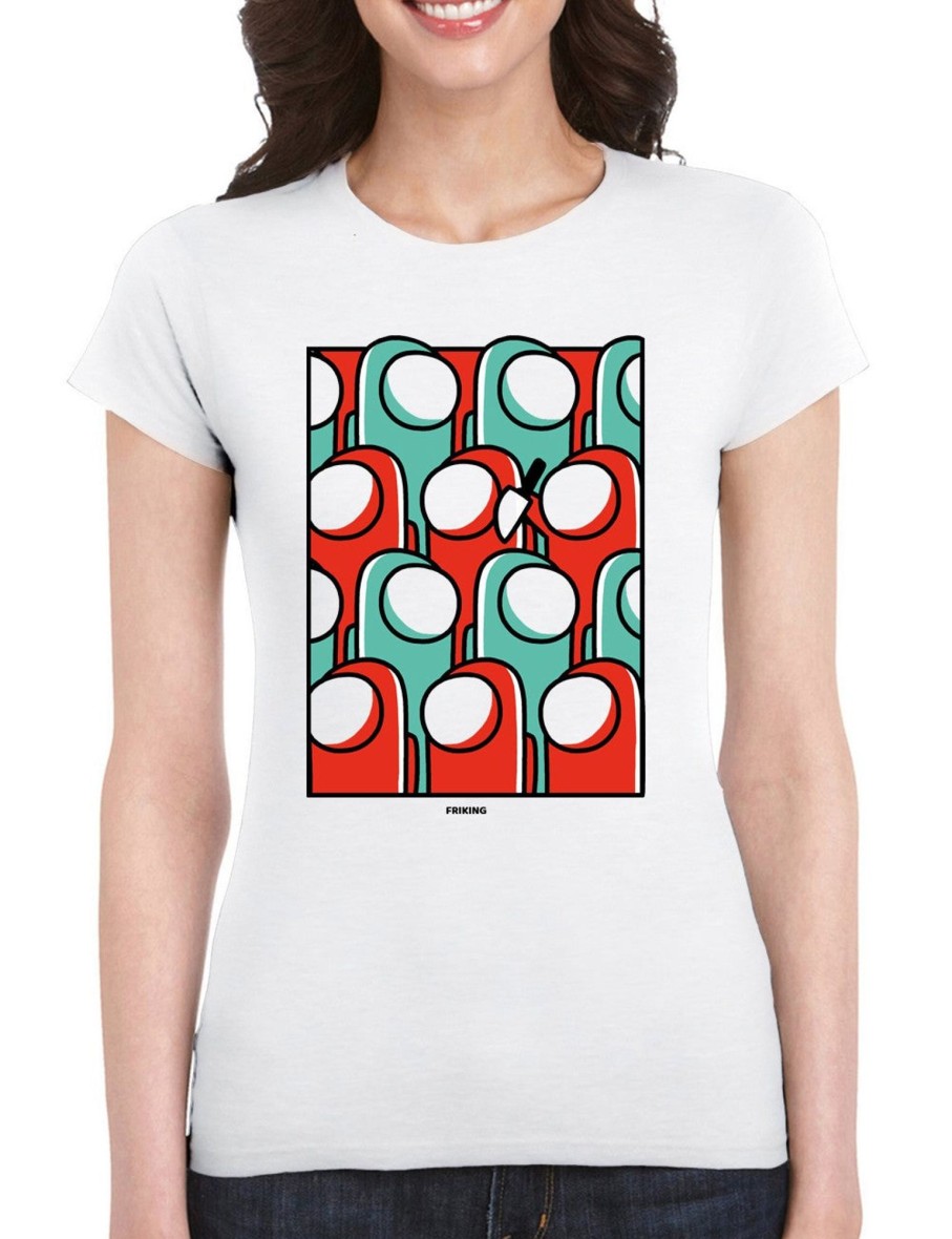 Friking Sus Pattern - 149 | Camisetas Mujer