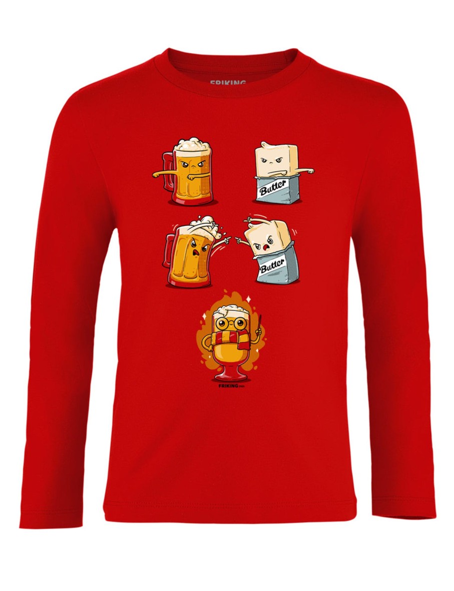 Friking Butter And Beer Fusion - 250A | Camisetas Manga Larga Nino