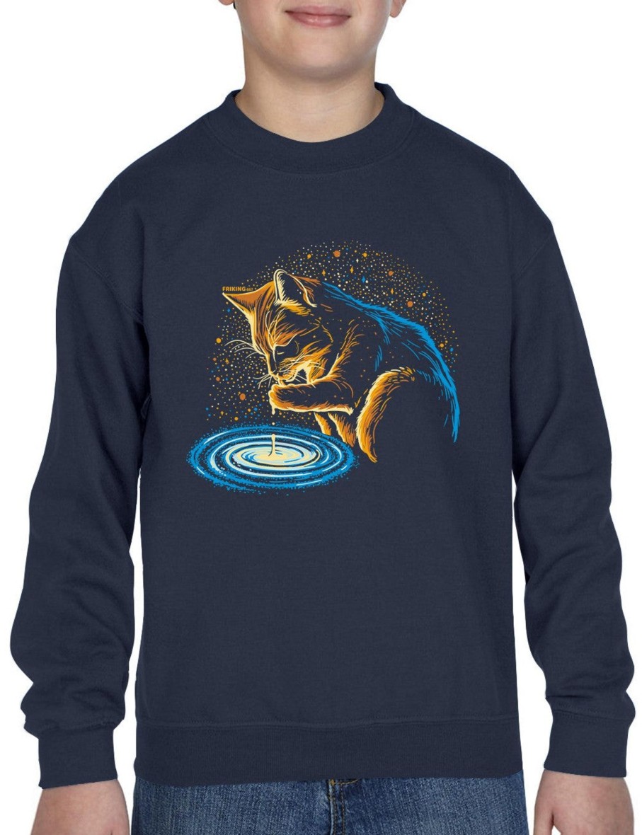 Friking Drinking Cat - 667 | Sudaderas Sin Capucha Nino