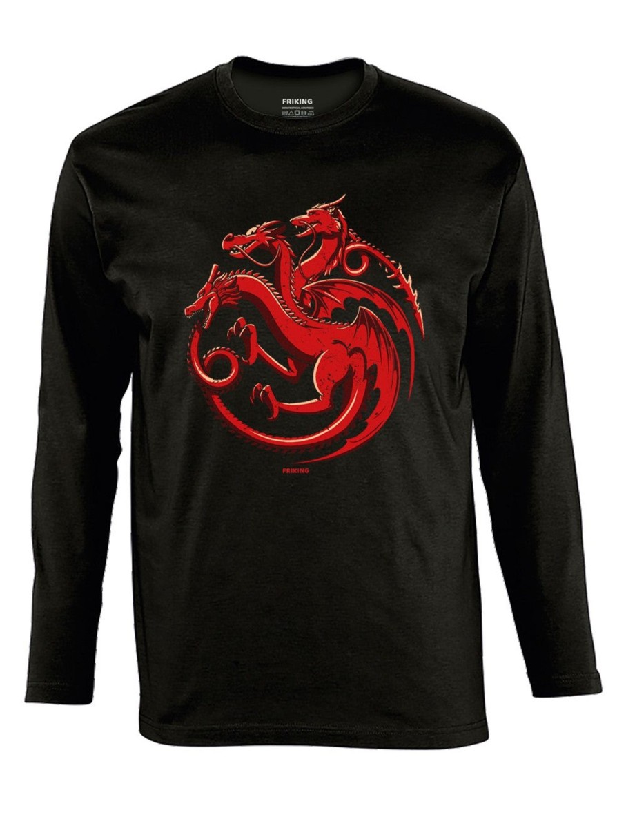 Friking Types Of Dragons - 308 | Camisetas Manga Larga Hombre