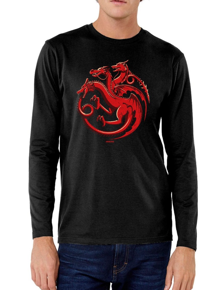 Friking Types Of Dragons - 308 | Camisetas Manga Larga Hombre