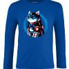 Friking Cat America - 381 | Camisetas Manga Larga Nino