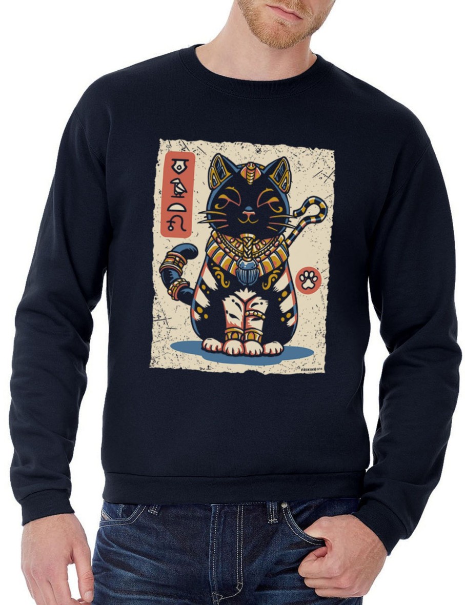 Friking Egyptian Cat - 321A | Sudaderas Sin Capucha Uni