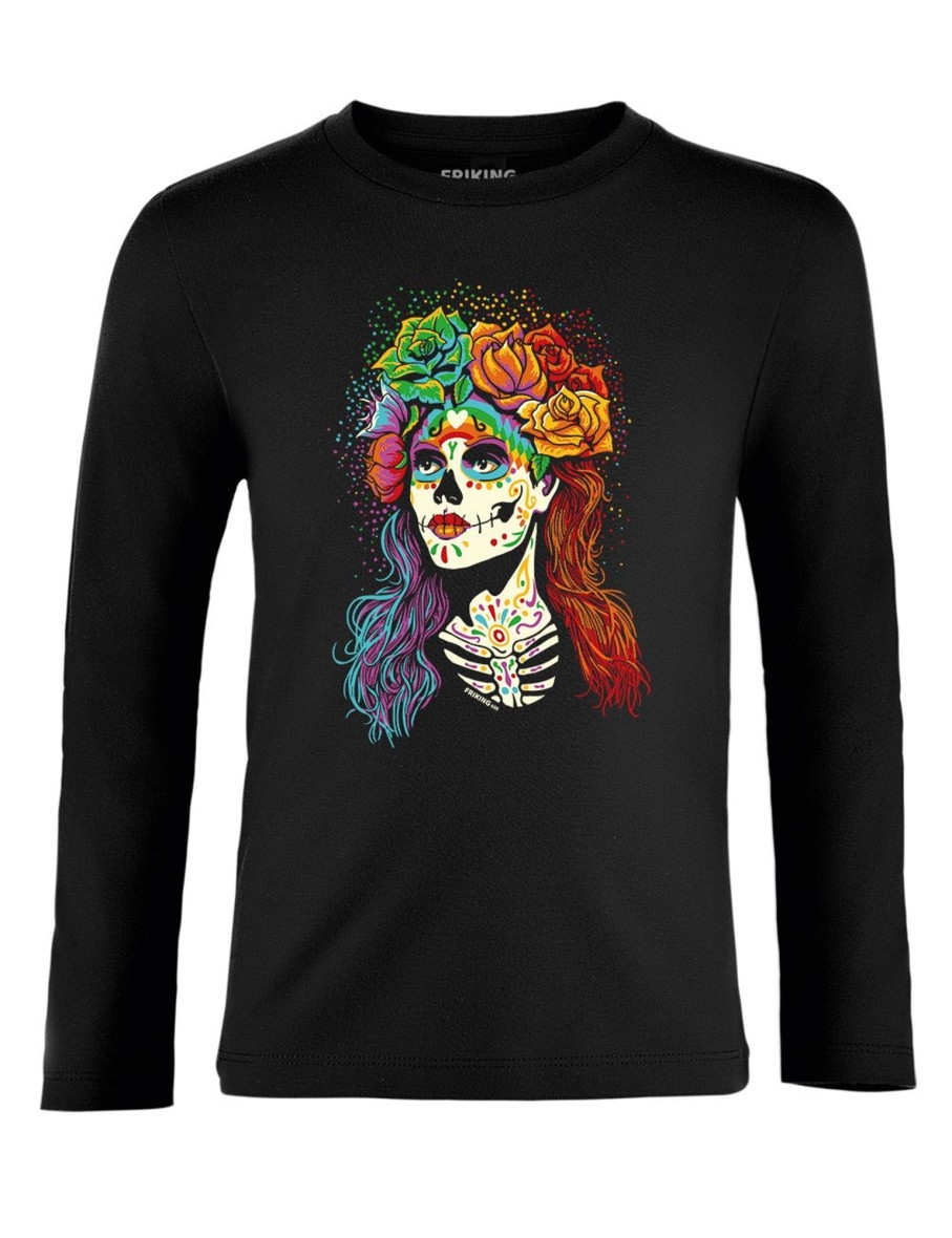 Friking Catrina Rainbow - 686 | Camisetas Manga Larga Nino