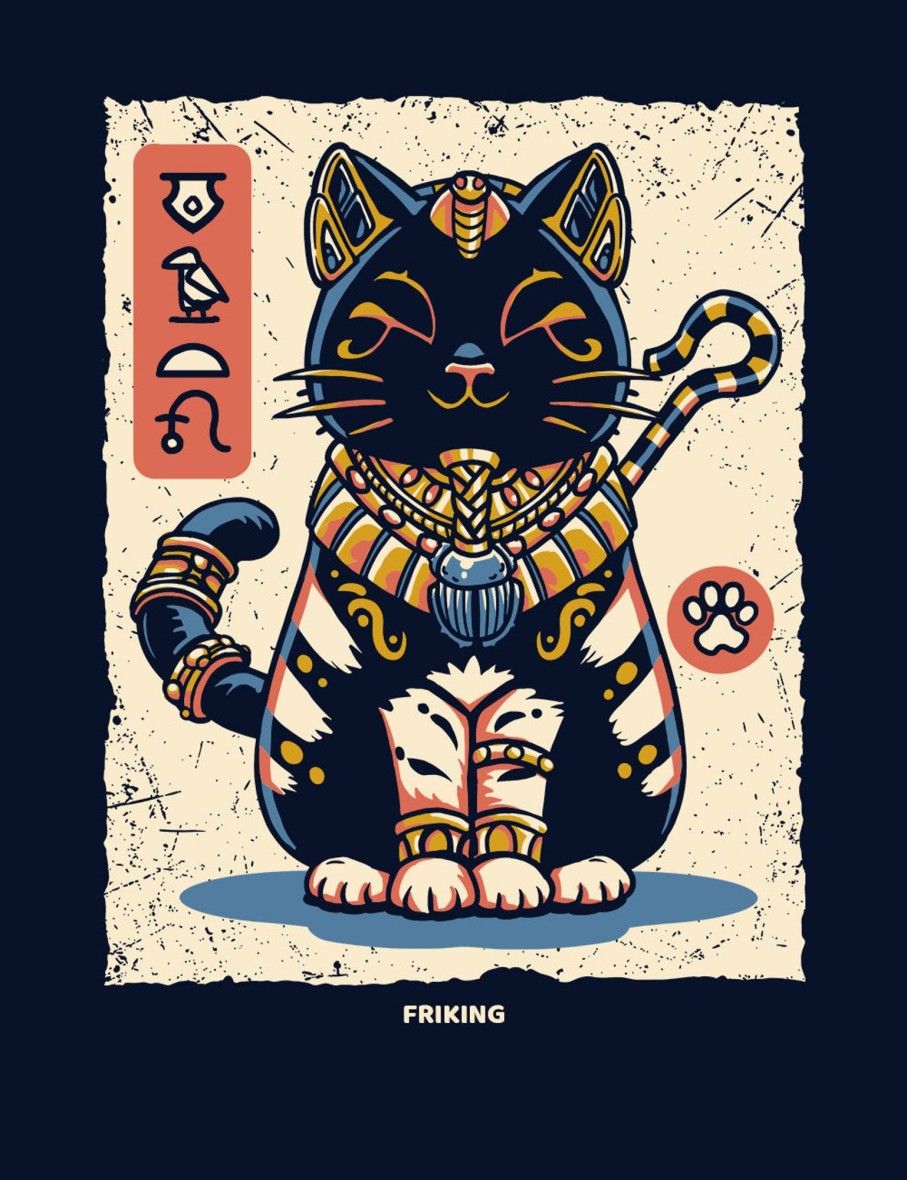 Friking Egyptian Cat - 321A | Saquitos